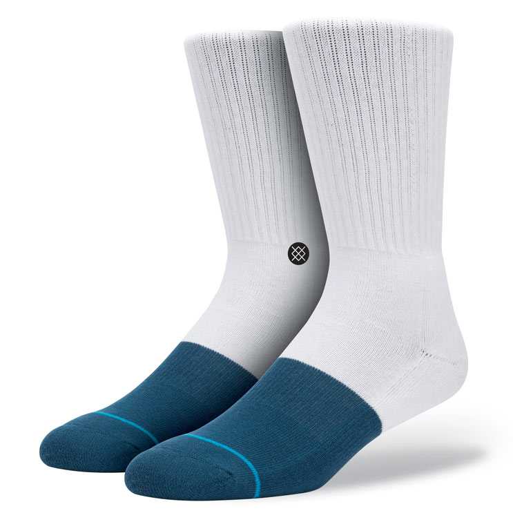 Stance Transition White/Navy S CLASSIC CREW Socks