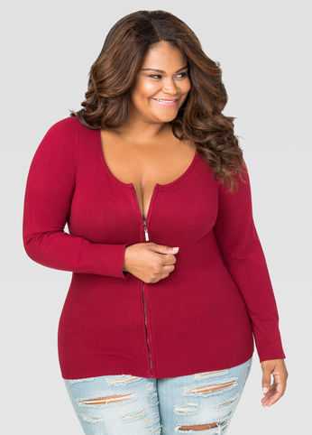 Basic Zip Cardigan
