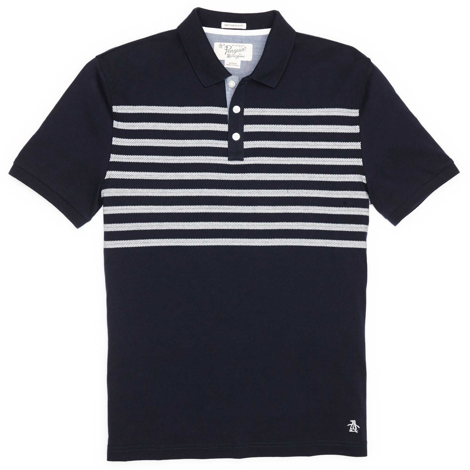 Original Penguin CHEVRON PLACED JACQUARD POLO