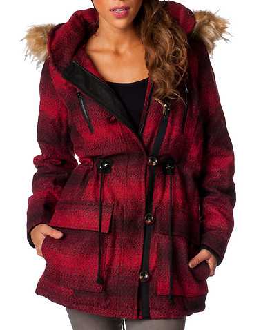 STEVEADDEN WOMENS Red Clothing / Heavy Jackets