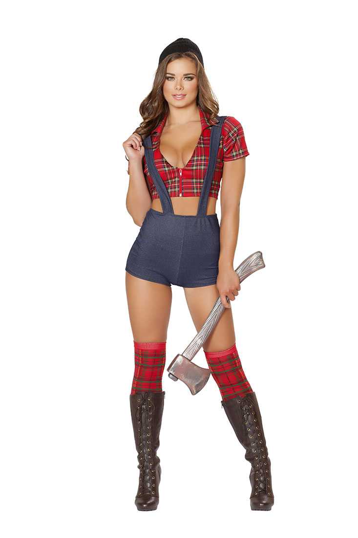 4pc LumberJackie Costume