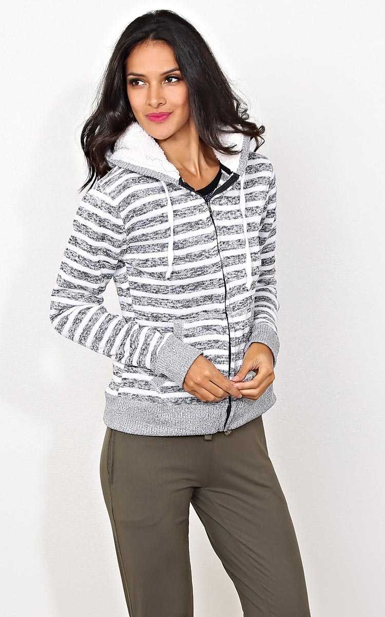 Winter Nights Knit Jacket - - Black Combo in Size by Styles For Less