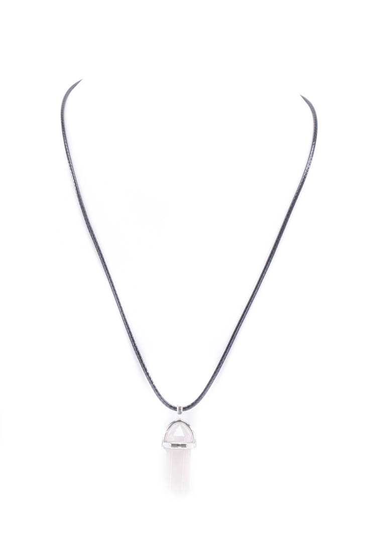 Light Pink Center Stone Necklace