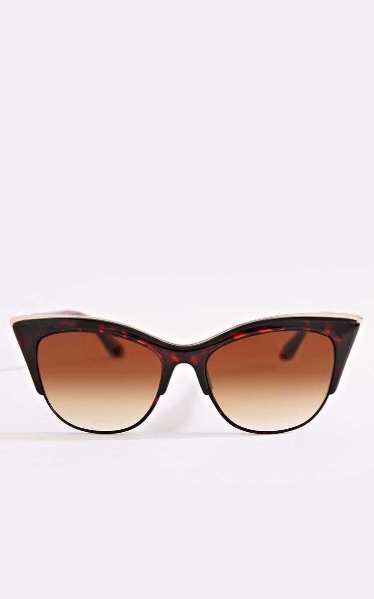 Cool Touch Cateye Sunglasses - N/S - TORT by Styles For Less