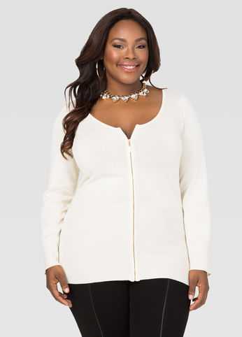 Basic Zip Cardigan