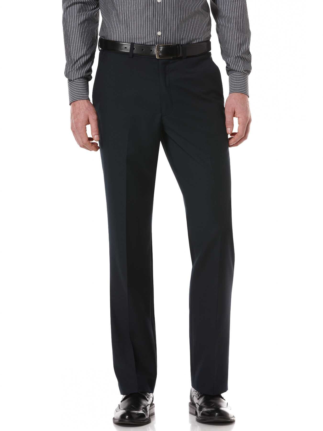 Perry Ellis Regular Fit Sharkskin Solid Suit Pant