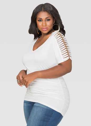 Strappy Chain Sleeve Top