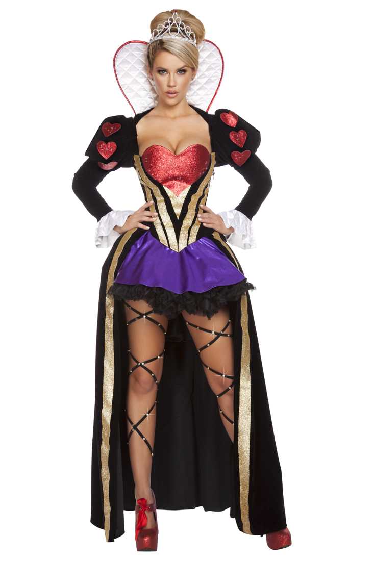 Sultry Heartless Queen 4 Piece Fantasy Costume