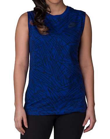 NIKE SPORTSWEAR WOMENS Blue Clothing / Tank Tops L
