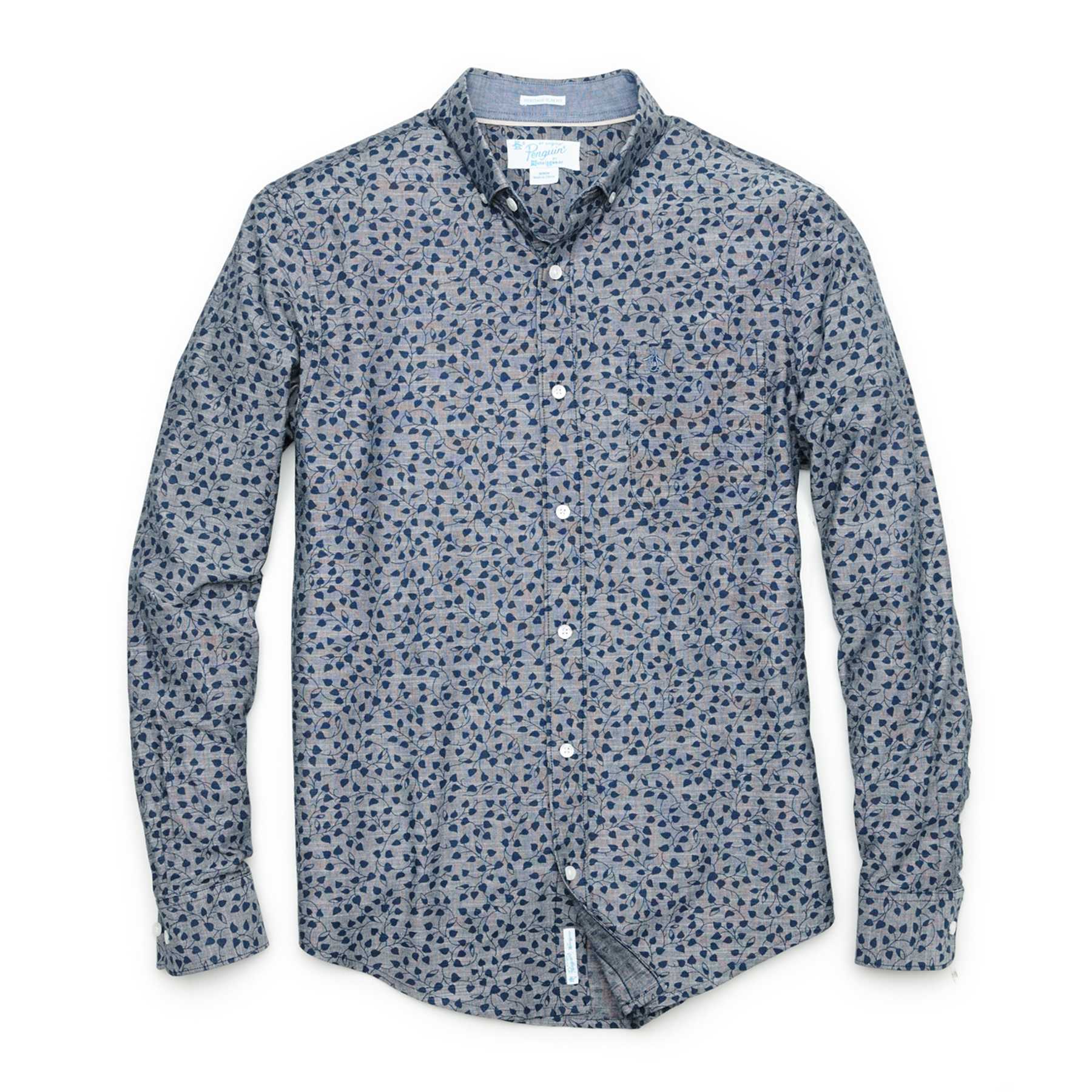 Original Penguin IVY LEAF  CHAMBRAY SHIRT