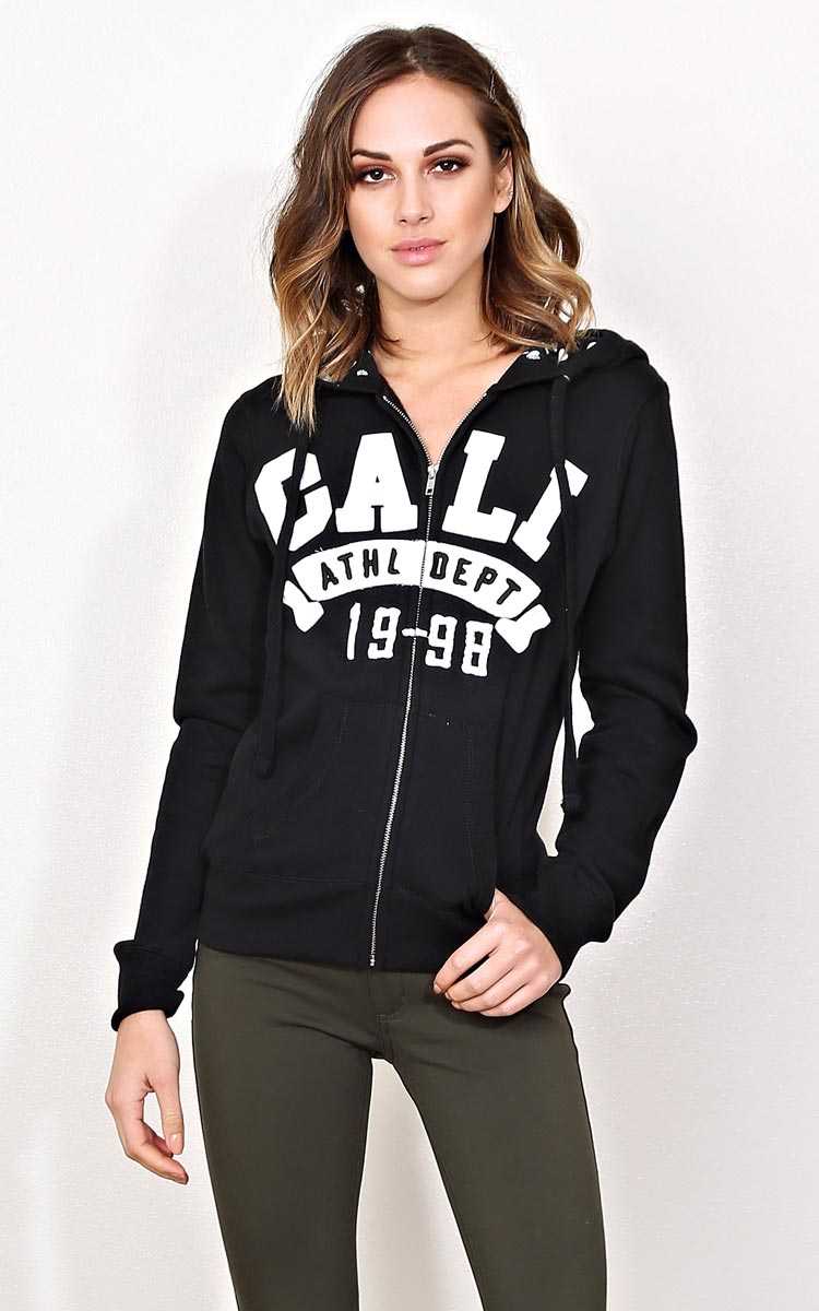 CALI 1998 Knit Hoodie - - Black in Size by Styles For Less