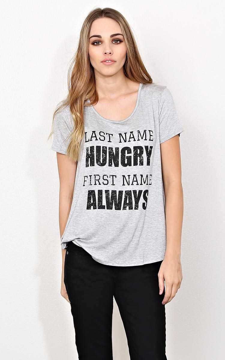 LAST NAME HUNGRY Knit Top - - Heather in Size by Styles For Less