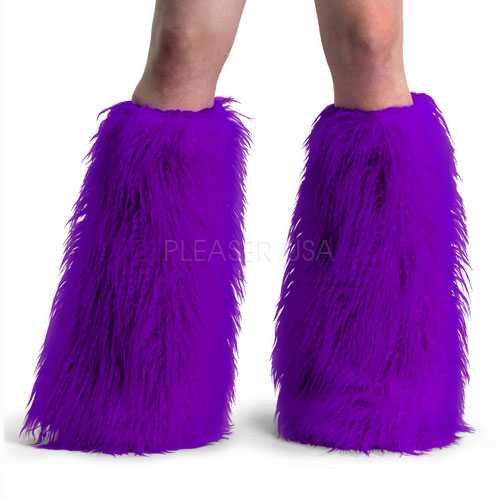 Purple Faux Fur Boot Sleeves