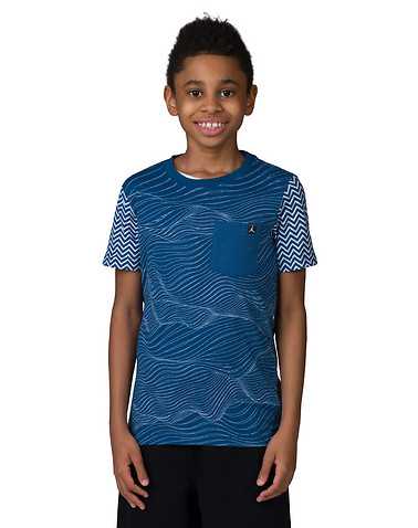 JORDAN BOYS Medium Blue Clothing / Short Sleeve T-Shirts L