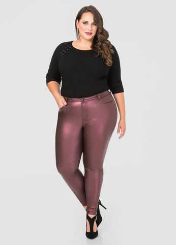 Coated 5-Pocket Skinny Jean