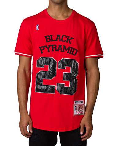 BLACK PYRAMID MENS Red Clothing / Tops
