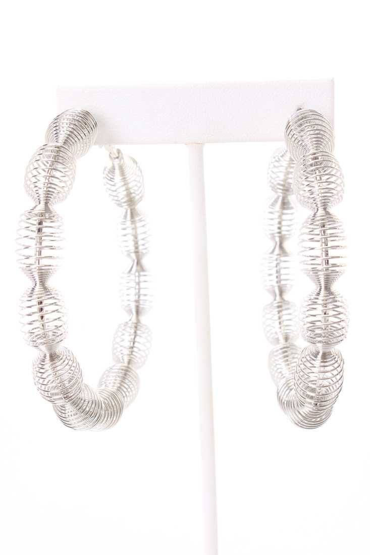 Silver Spring Design High Polish Metal Hoop Earrings