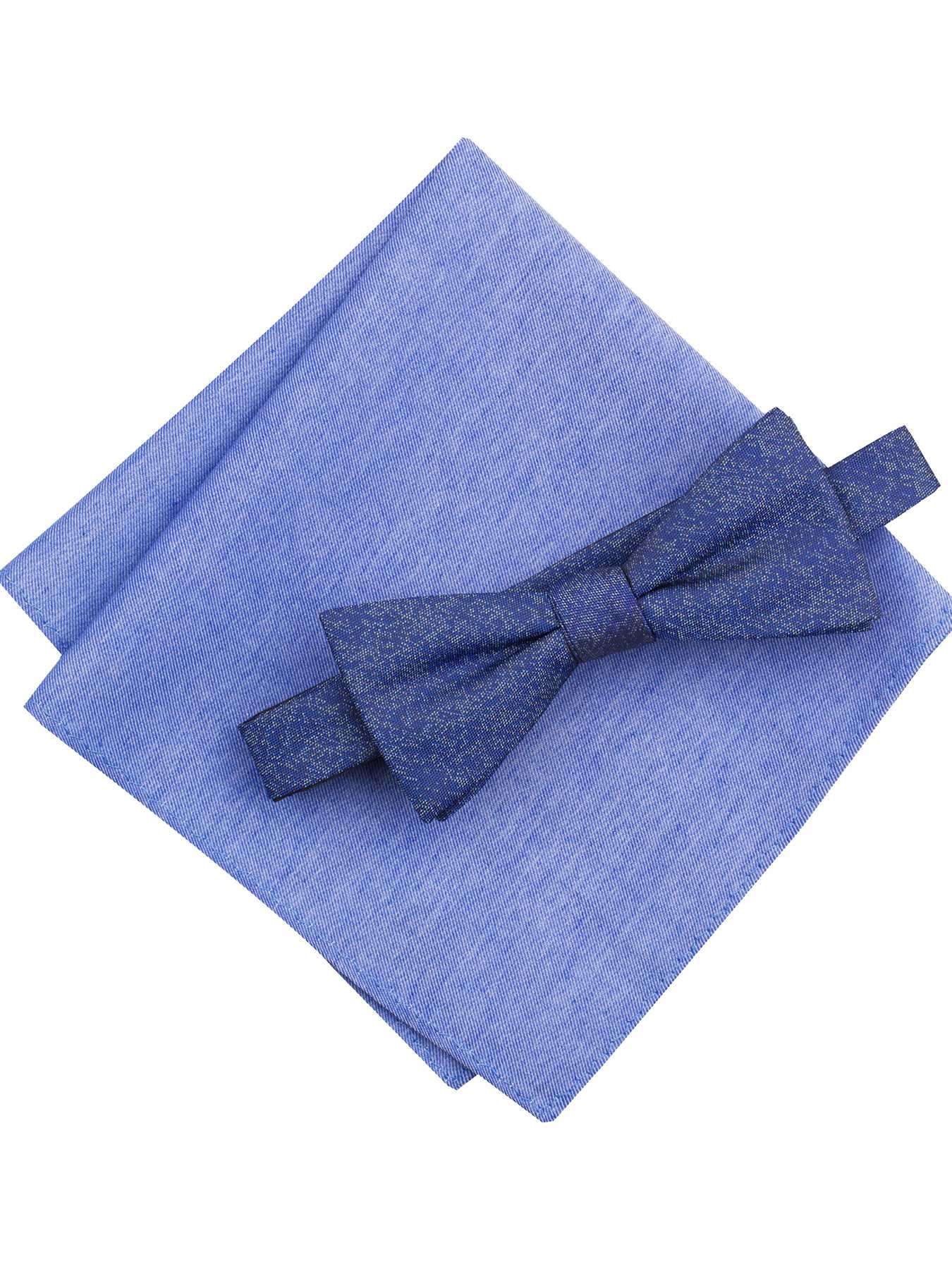 Perry Ellis Metallic Pre-Tied Bowtie Combo Set