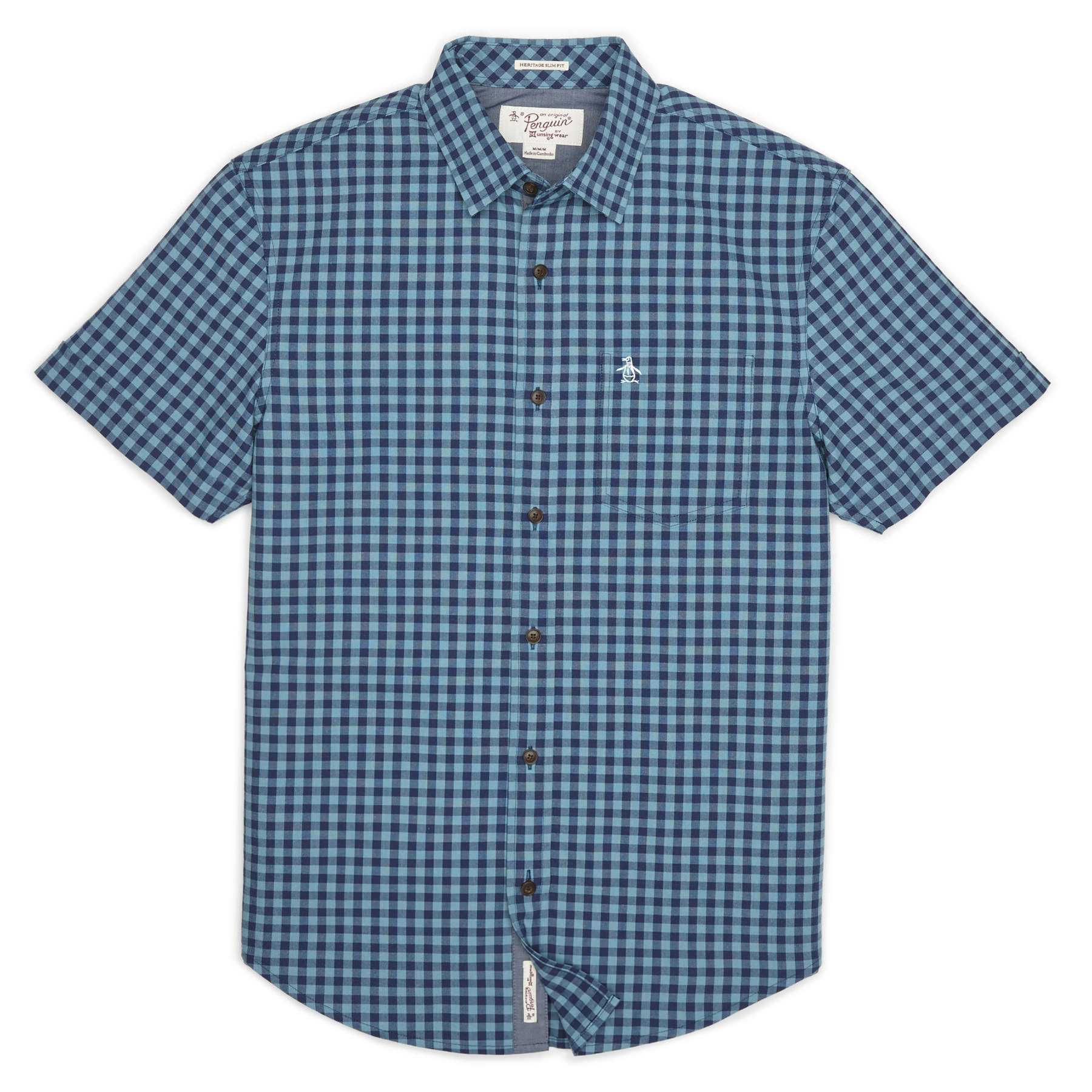 Original Penguin INDIGO GINGHAM SHIRT