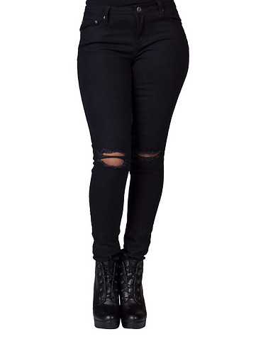 LA BELLE ROC WOMENS Black Clothing / Jeans 3/4