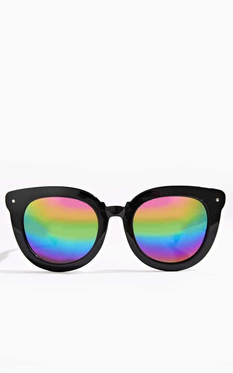 Rio Oversized Cateye Sunglasses - N/S - Black by Styles For Less