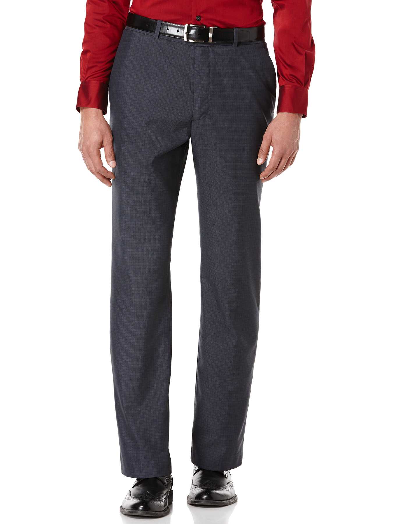 Perry Ellis Tonal Mini Plaid Suit Pant