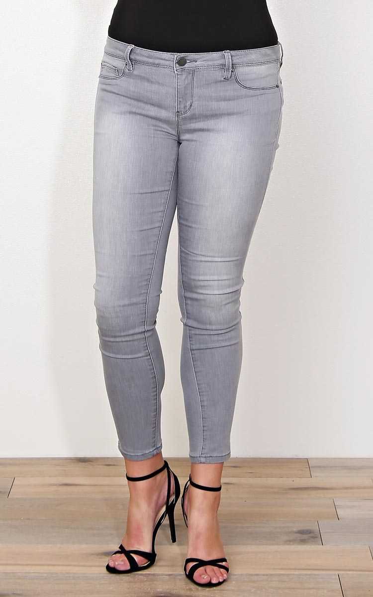 Plus Size YMI Abby Denim Skinny Jeans - Grey Denim in Size 17 by Styles For Less