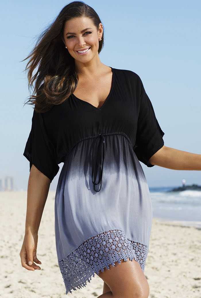 Black Ombre Crochet Dress