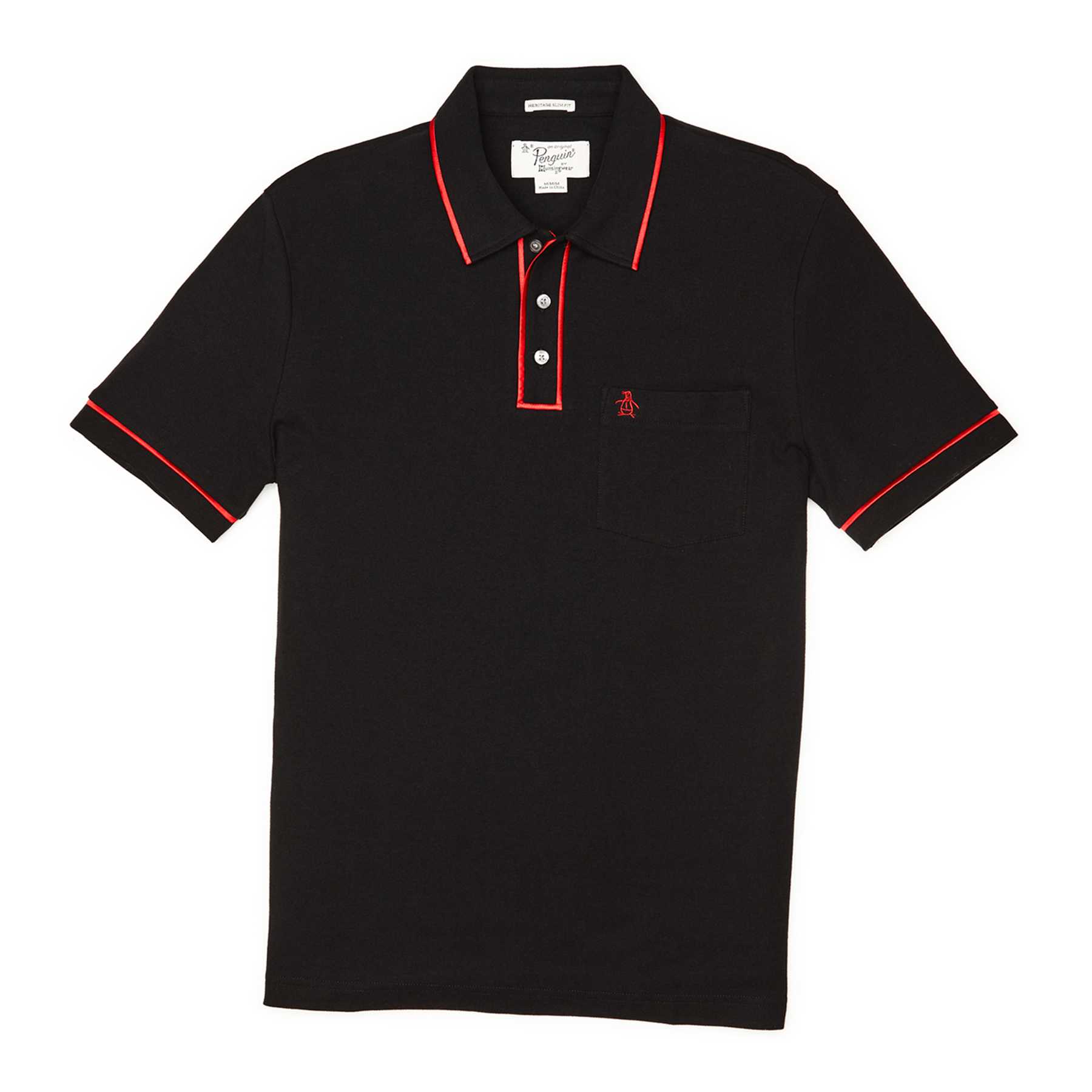 Original Penguin SATIN PIPING EARL POLO