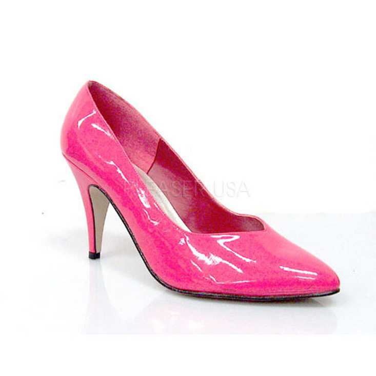 Hot Pink Patent Pointed Toe Pump High Heels