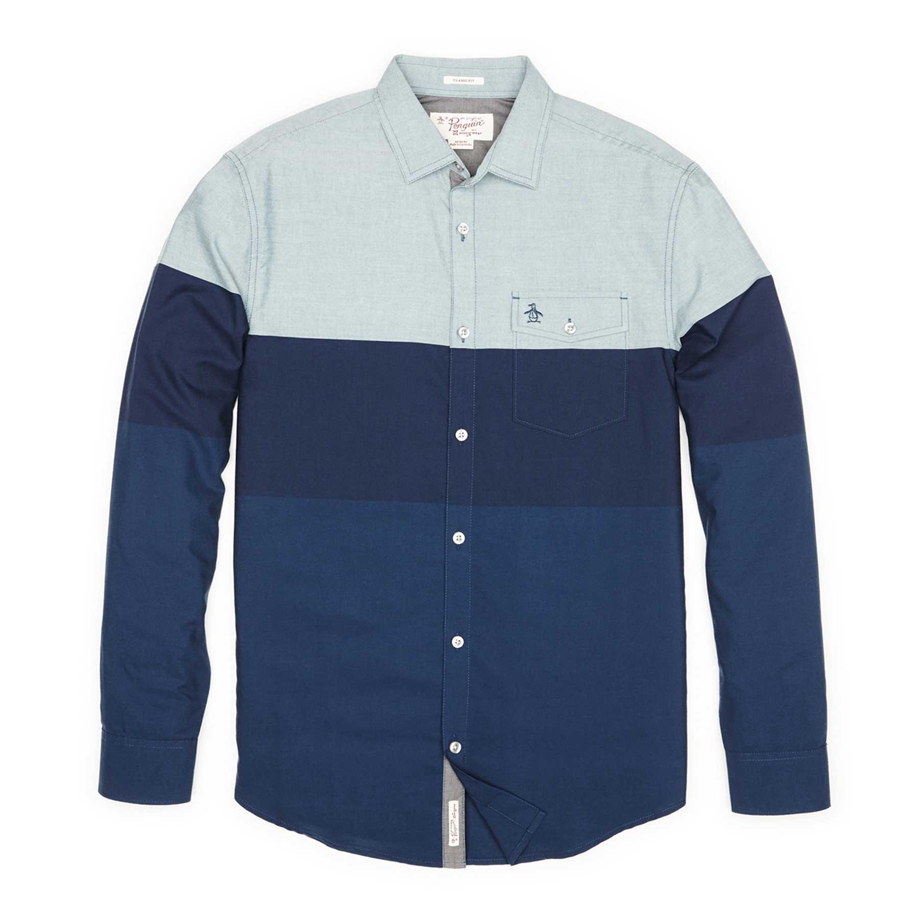 Original Penguin CHAMBRAY STRIPE SHIRT