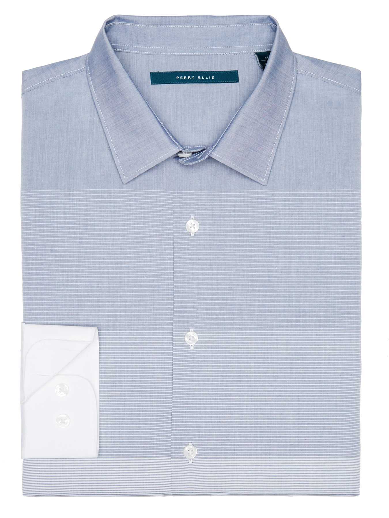 Perry Ellis Engineered Ombre Stripe Shirt
