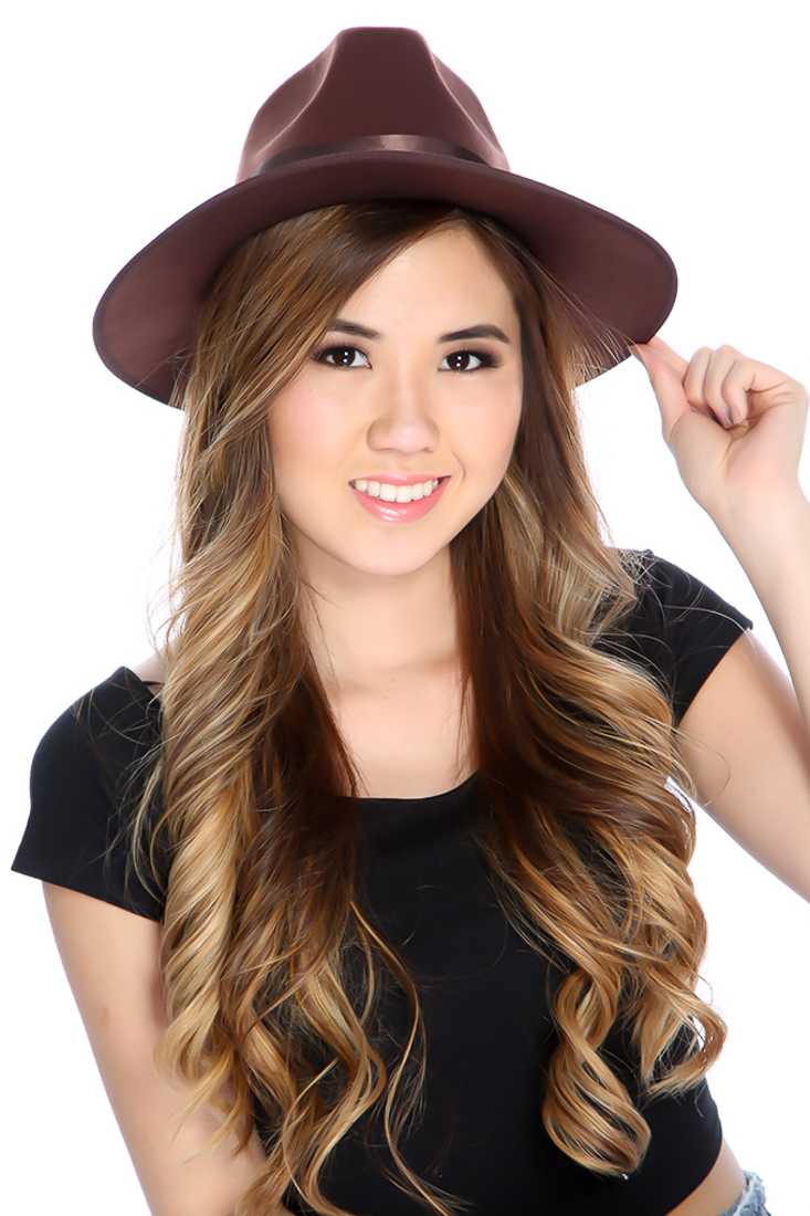 Brown Satin Ribbon Detailing Panama Hat