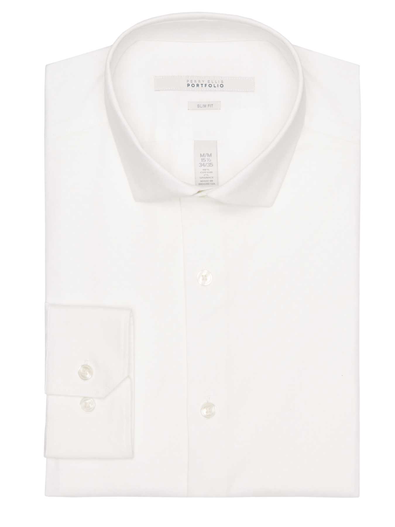 Perry Ellis Slim Fit Diamond Cluster Dress Shirt