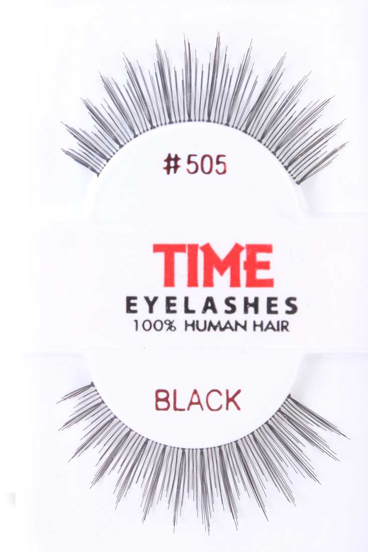 Black Full Long Glamour Human Hair Eyelashes