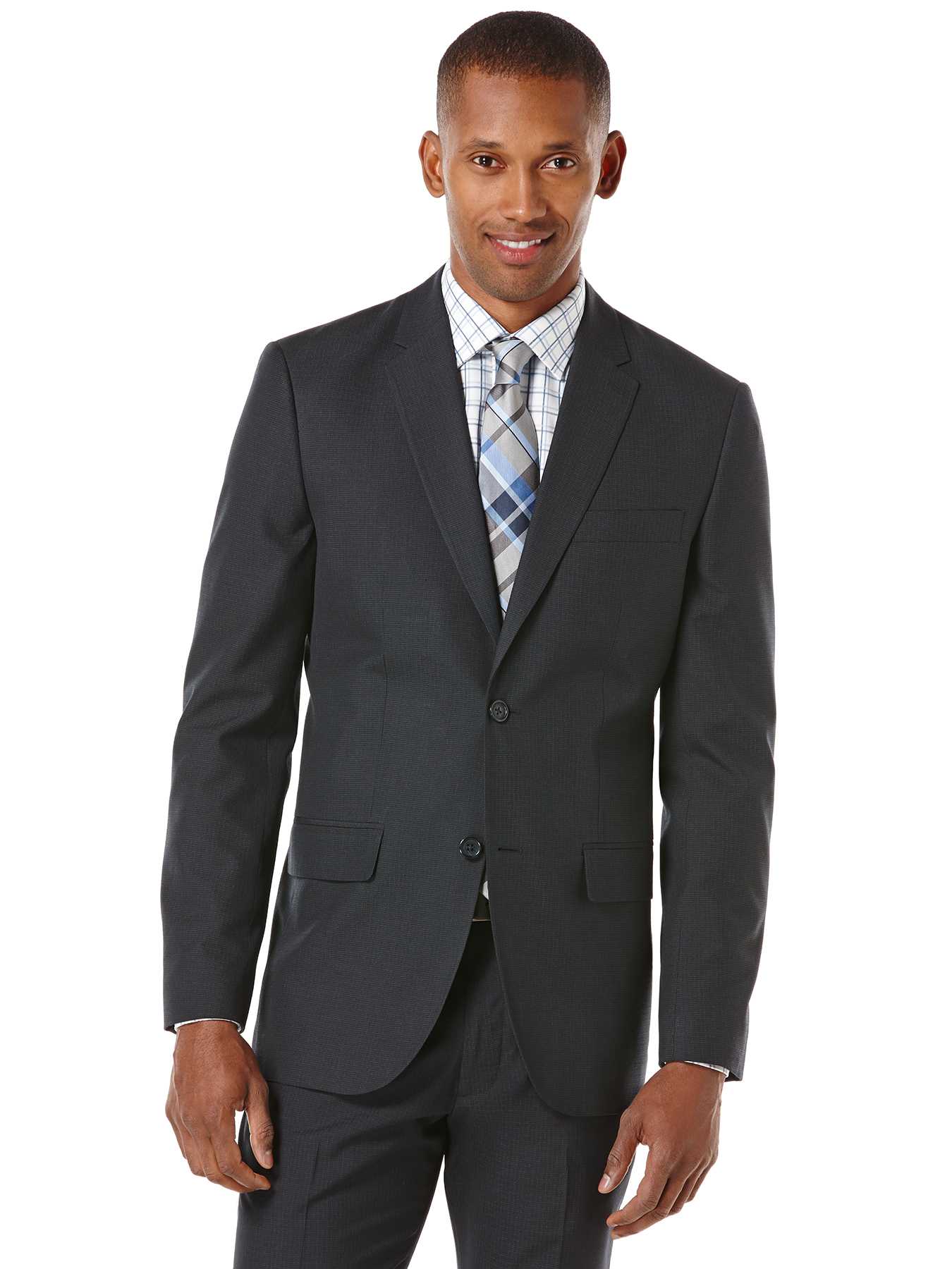 Perry Ellis Slim Fit Check Suit Jacket
