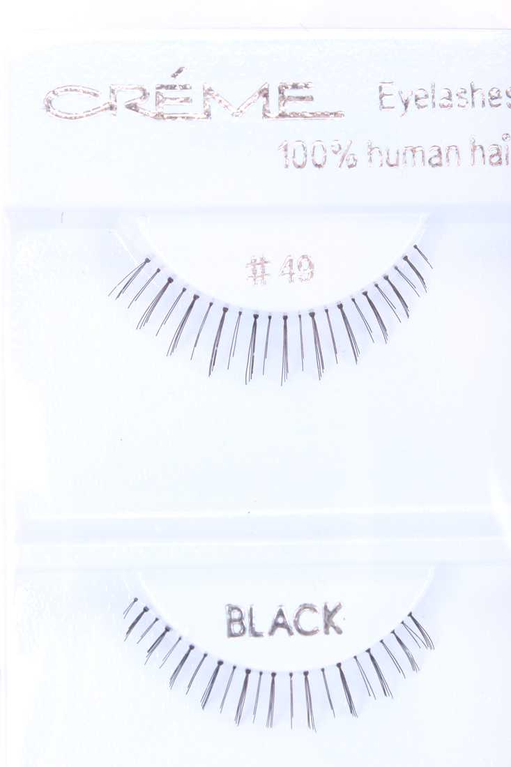 Black Full Lengthening Human Hair Bottom Eyelashes