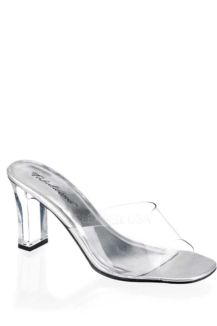 Clear Lucite Open Toe Sandal High Heels