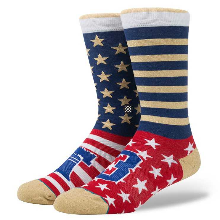 Stance Phillie RED L allen iverson Socks