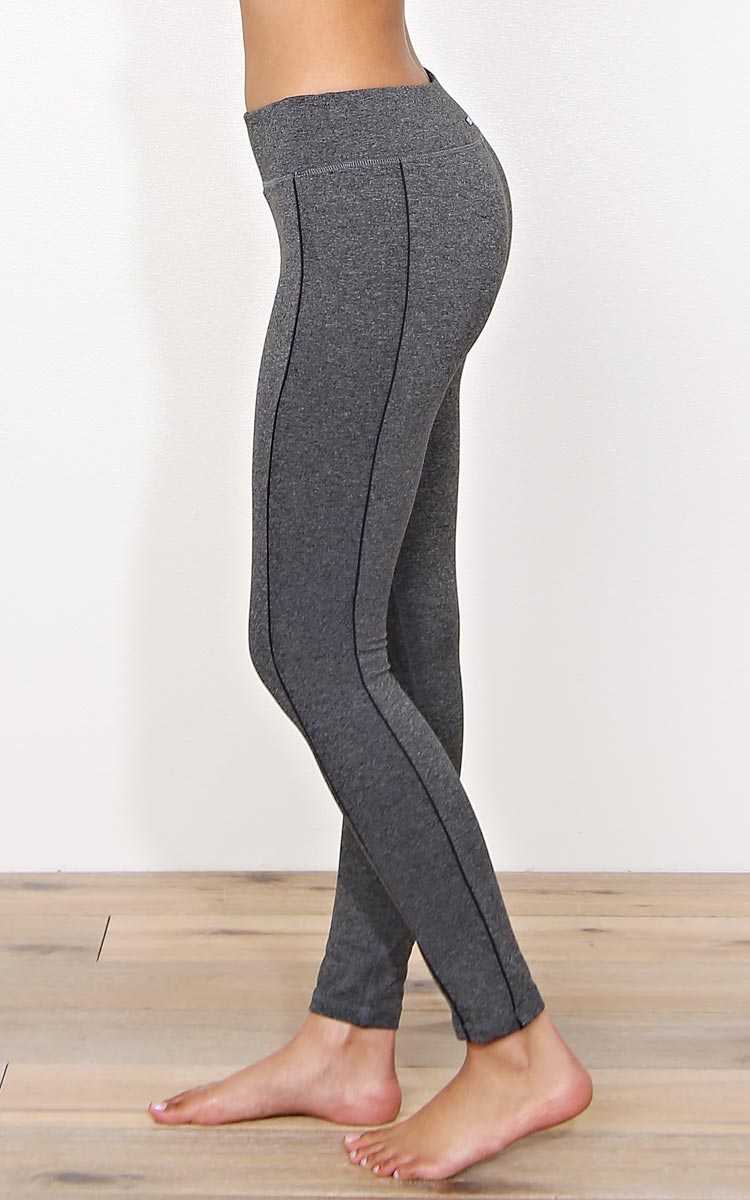 Work It Out Knit Performance Capris - - Charcoal in Size by Styles For Less