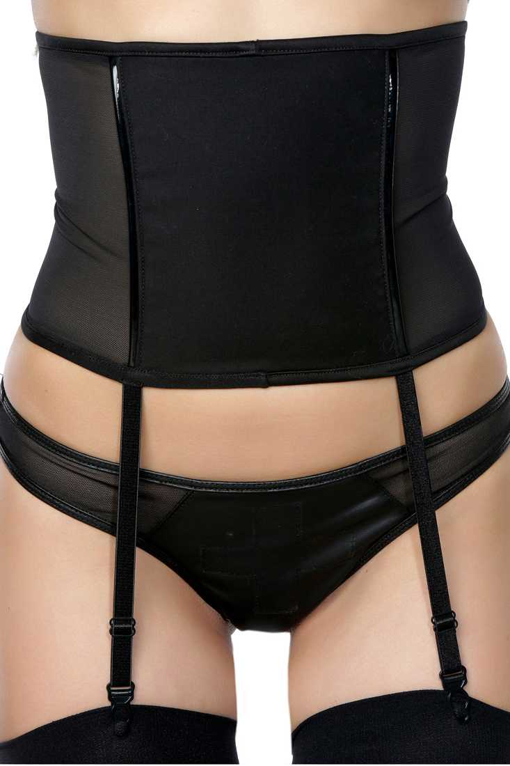 Waist Cincher With Garters Costume Accessory