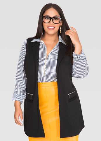 Ponte Zip Pocket Vest