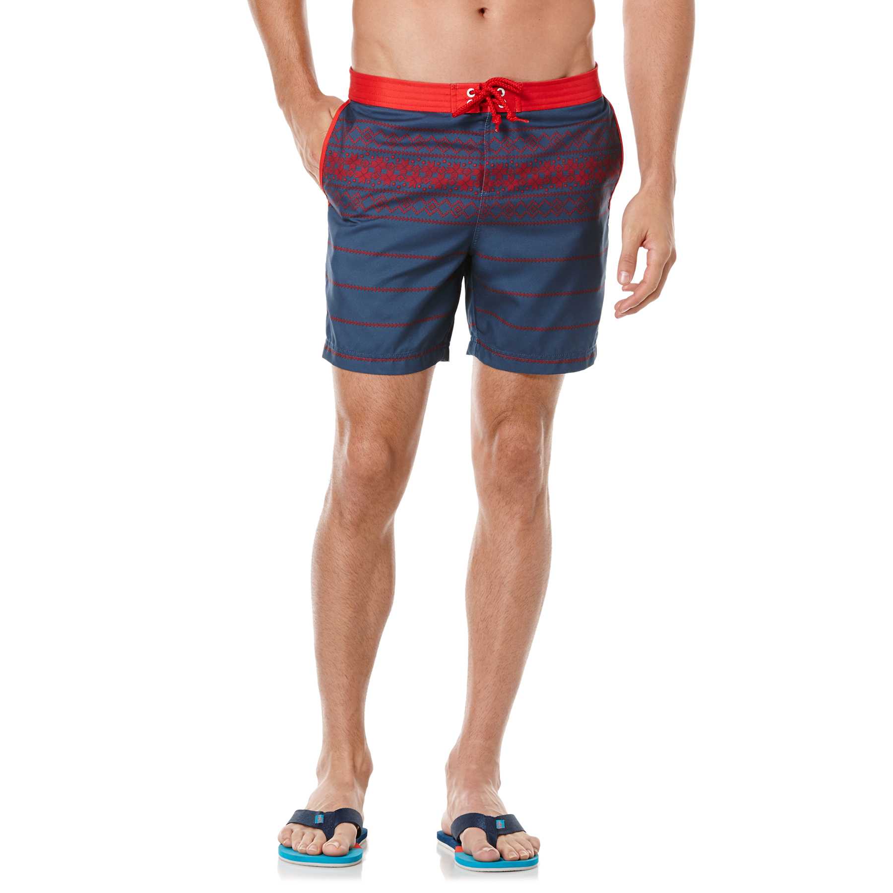 Original Penguin GEO SNOWFLAKE VOLLEY SWIM SHORT