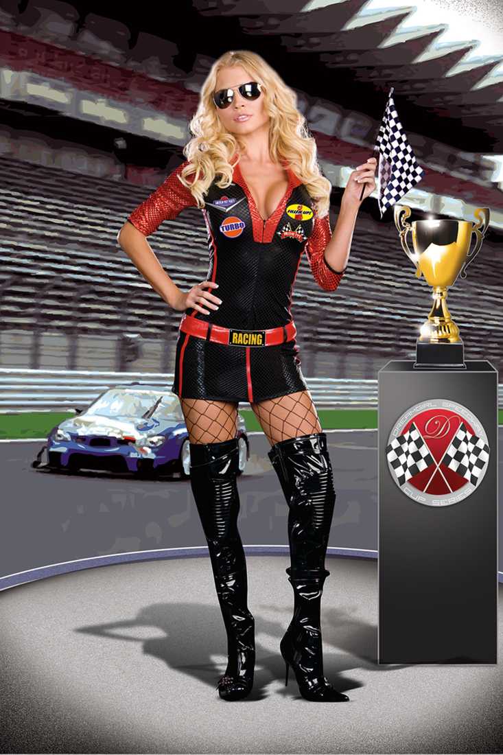 Ride It Sexy Sport 4 Piece Costume
