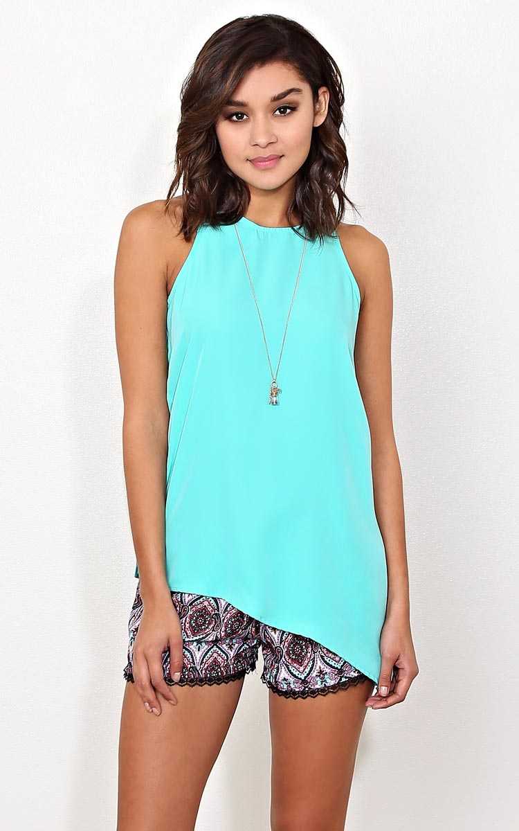Buckle Down Woven Tank - - Green in Size by Styles For Less