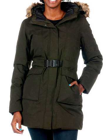 THE NORTH FACE WOMENS Dark Green Clothing / Heavy Jackets S