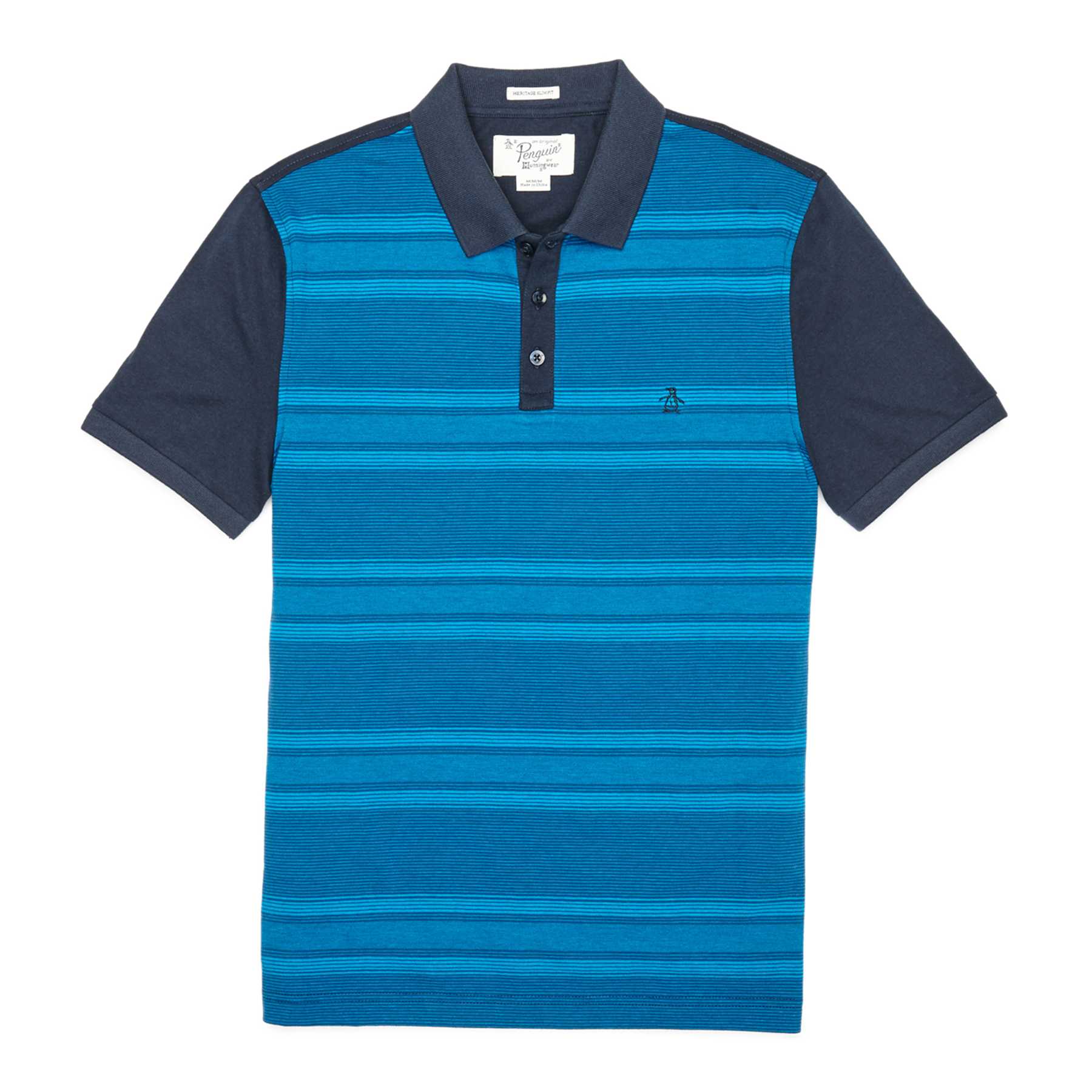 Original Penguin JACQUARD FRONT STRIPE POLO