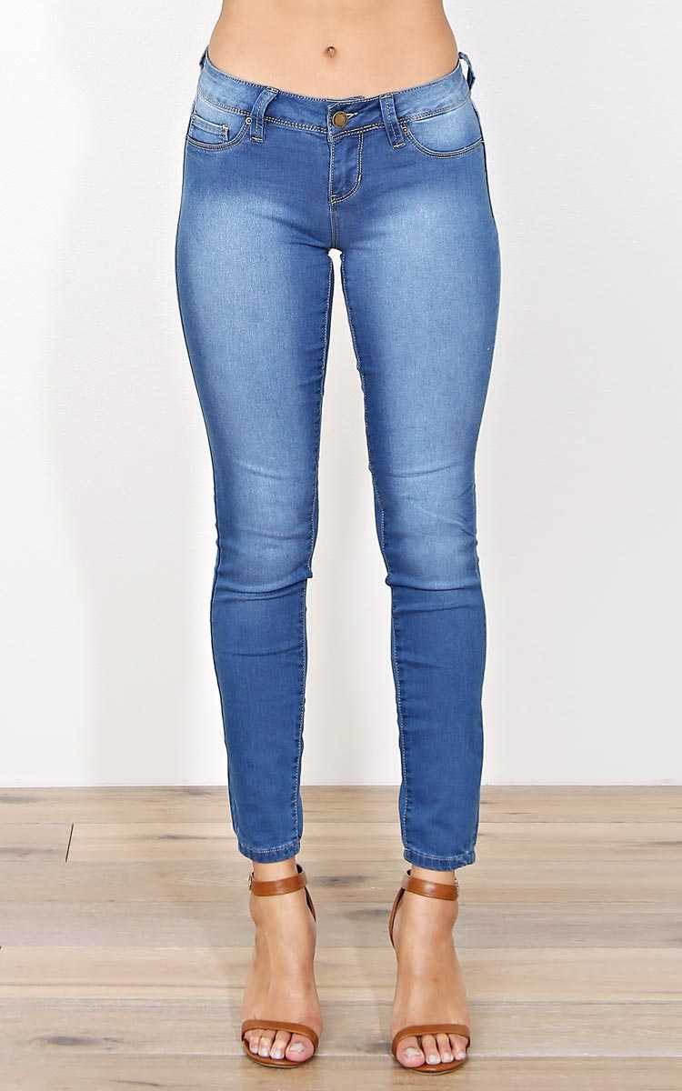 YMI Blair Skinny Jeans - Med Wash in Size by Styles For Less