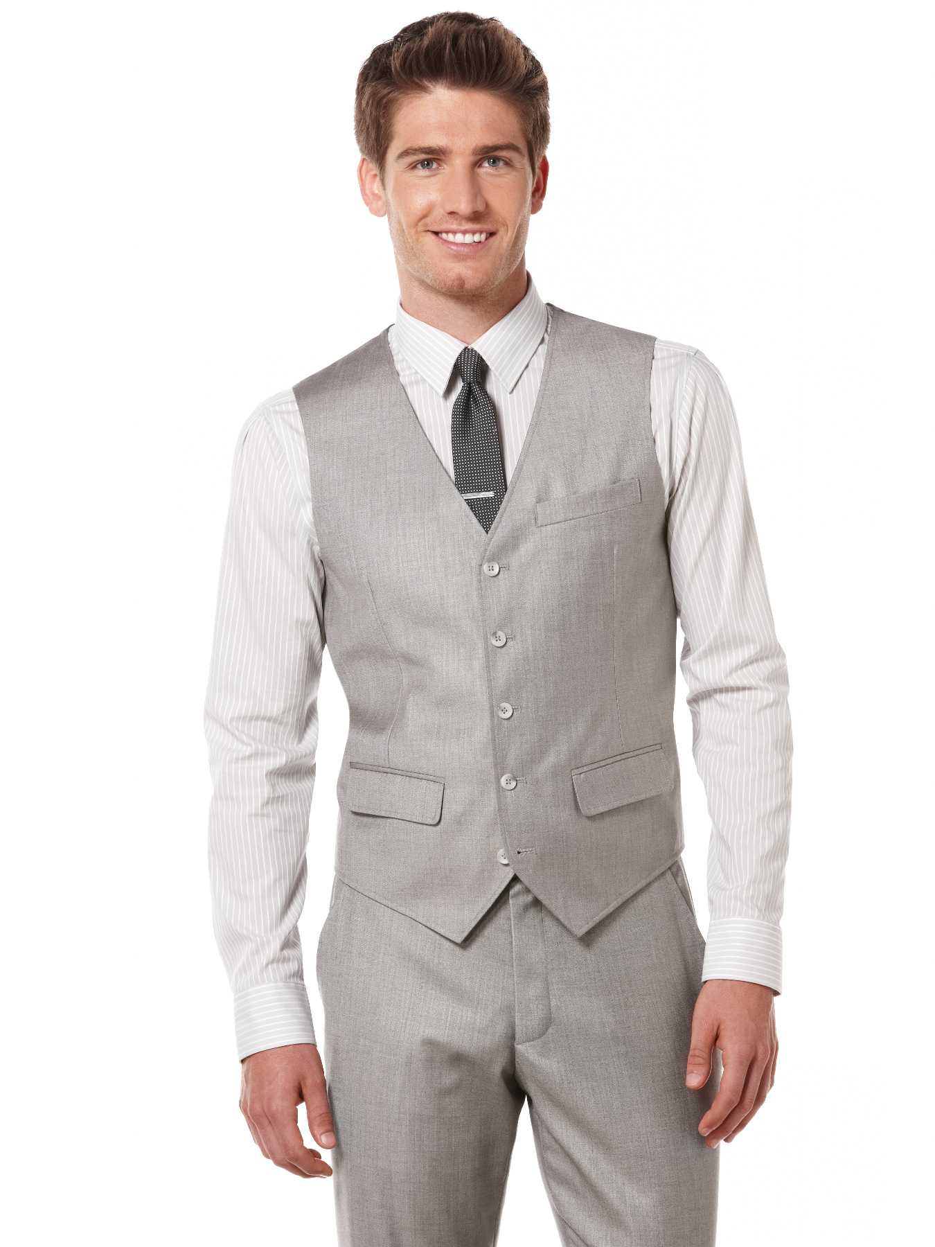Perry Ellis Textured Suit Vest