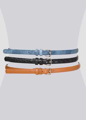 Textured Belt Trio
